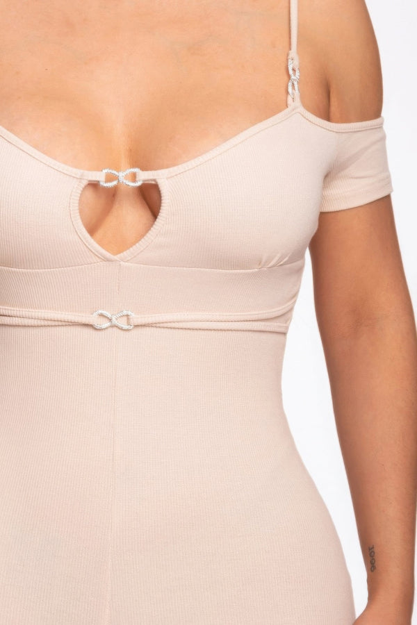 Infinity Off - shoulder Knitted Rompers - Romper - SmartBuyApparel