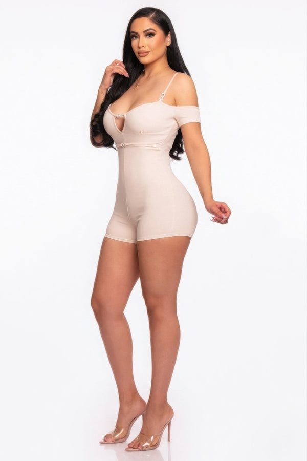 Infinity Off - shoulder Knitted Rompers - Romper - SmartBuyApparel