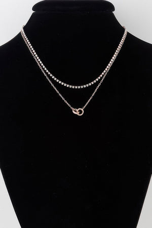 Interlinked Ring Chain Necklace - | SmartBuyApparel