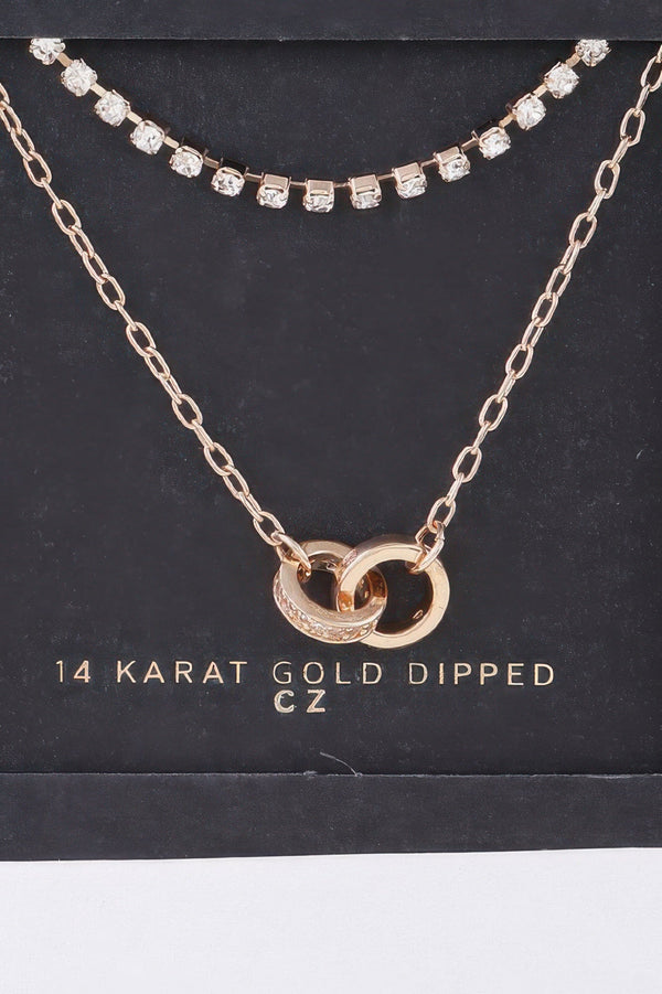 Interlinked Ring Chain Necklace - | SmartBuyApparel