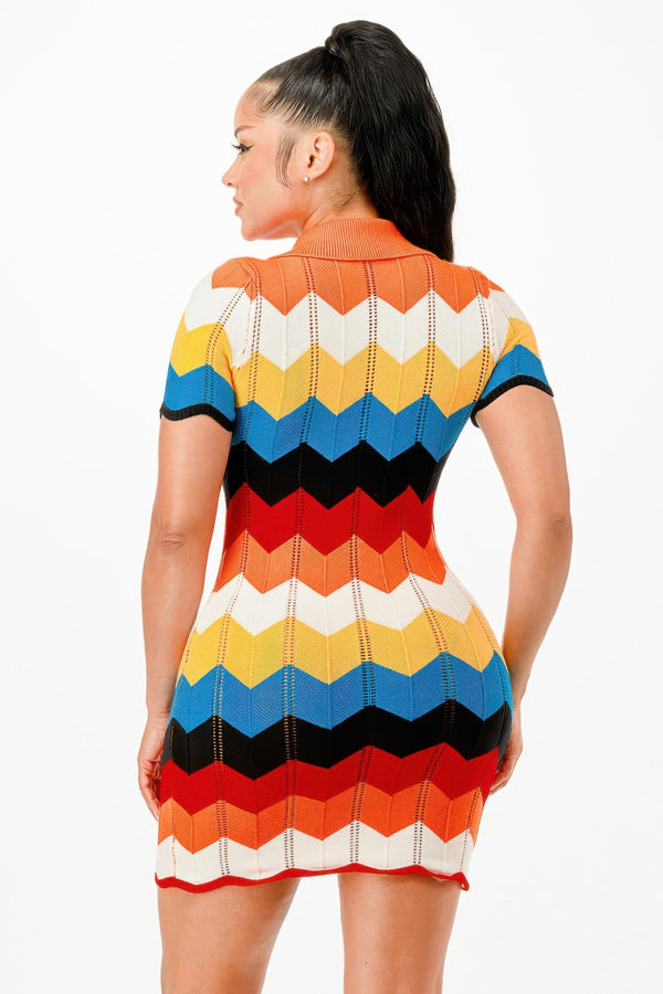 Knit Mini Dress - Dress - SmartBuyApparel
