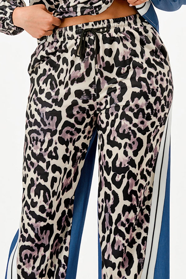 Leopard Denim Pants Set - | SmartBuyApparel