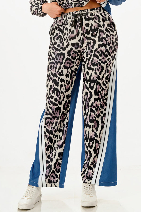 Leopard Denim Pants Set - | SmartBuyApparel