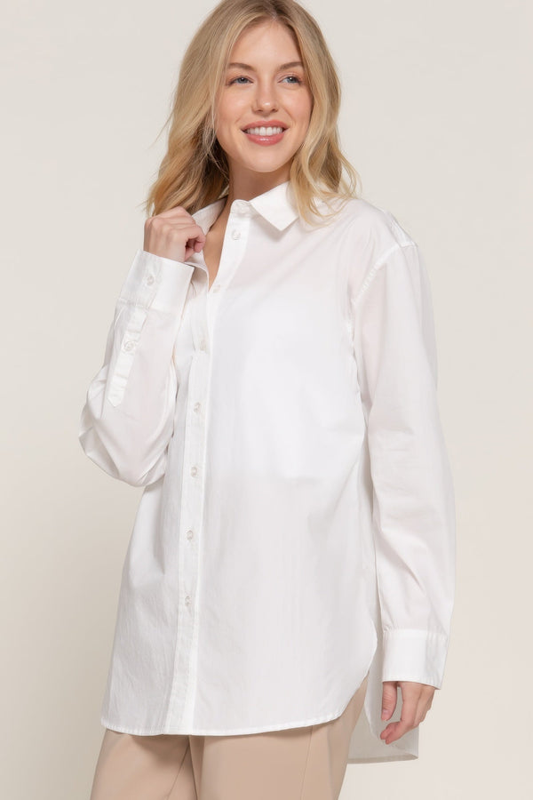 Long Sleeve Loose Fit Shirt - Women's shirt - SmartBuyApparel