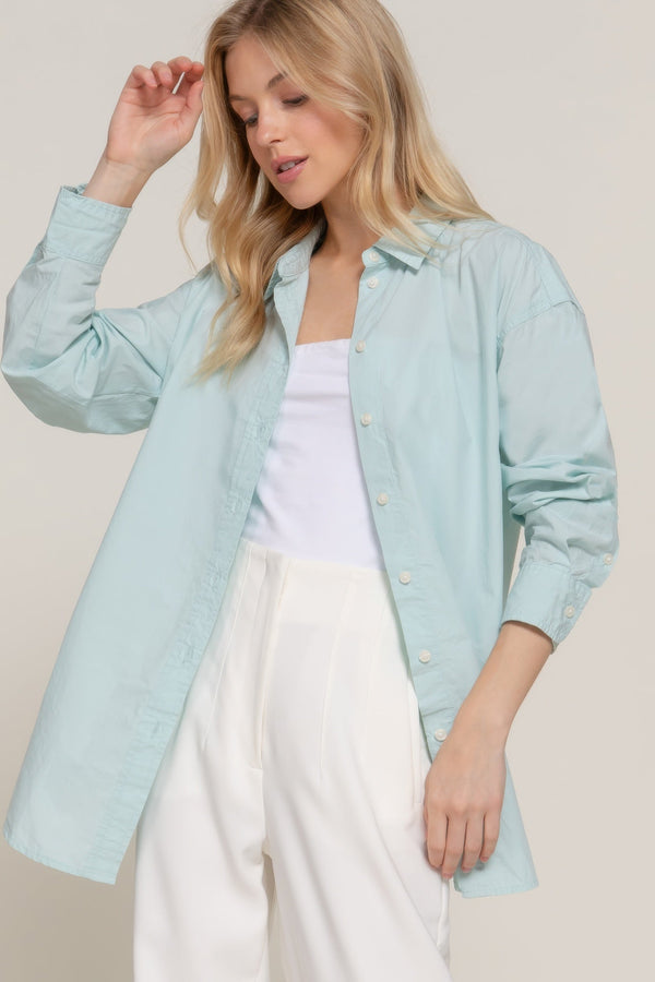 Long Sleeve Loose Fit Shirt - Women's shirt - SmartBuyApparel