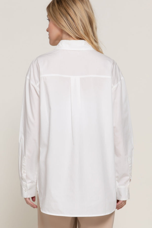 Long Sleeve Loose Fit Shirt - Women's shirt - SmartBuyApparel