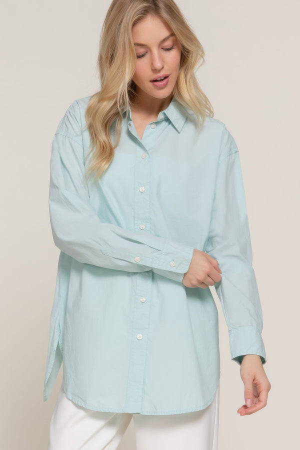 Long Sleeve Loose Fit Shirt - Women's shirt - SmartBuyApparel