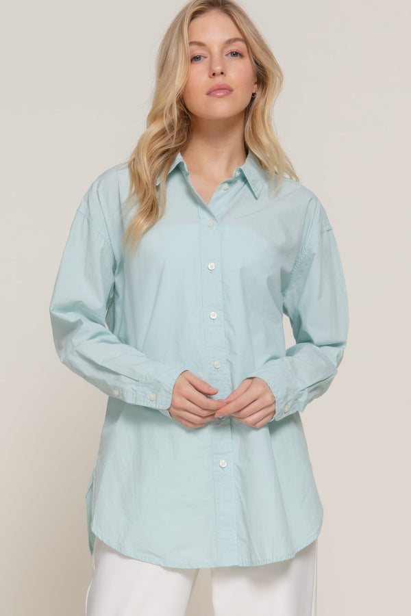 Long Sleeve Loose Fit Shirt - Women's shirt - SmartBuyApparel