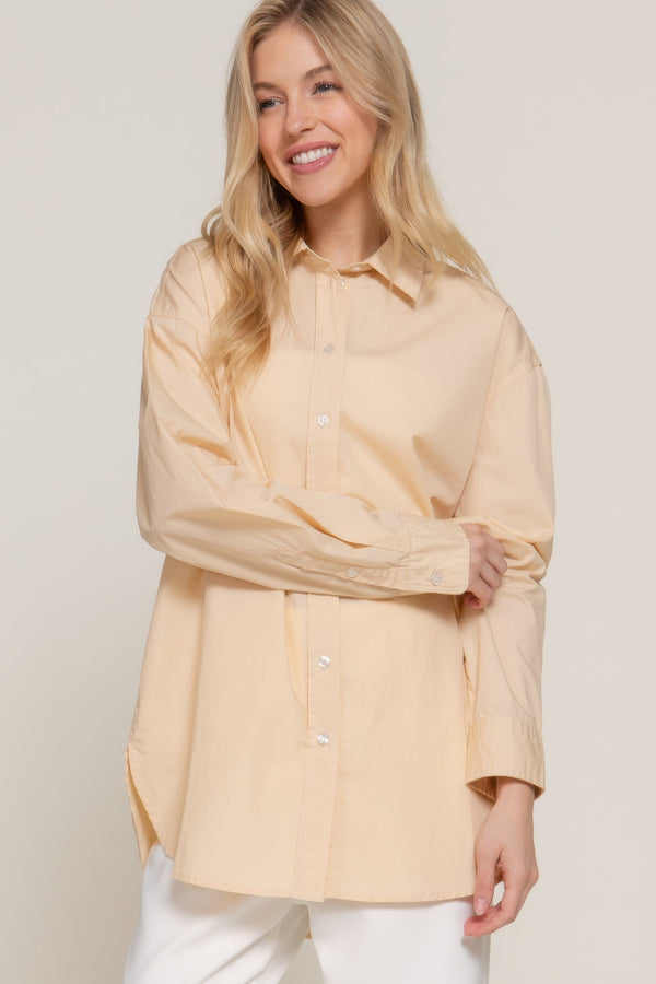 Long Sleeve Loose Fit Shirt - Women's shirt - SmartBuyApparel