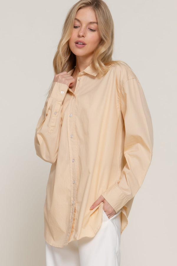 Long Sleeve Loose Fit Shirt - Women's shirt - SmartBuyApparel