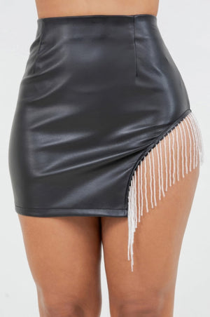 Matt Faux Leather Mini Pu Skirt - Skirt - SmartBuyApparel