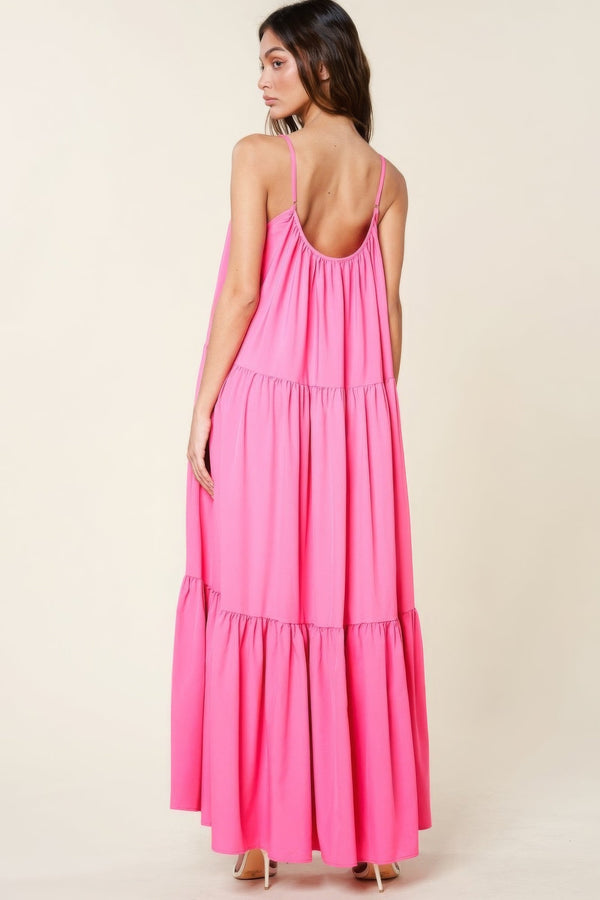 Maxi Sun Dress With Pockets - | SmartBuyApparel