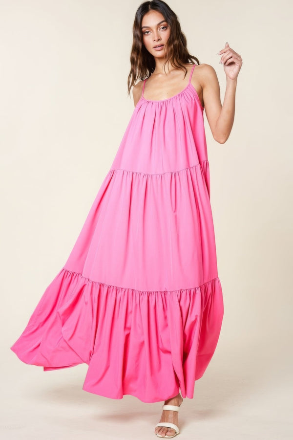 Maxi Sun Dress With Pockets - | SmartBuyApparel