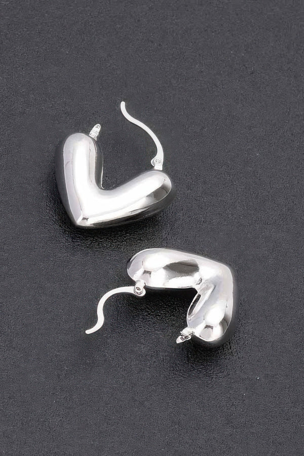 Metal Heart Earrings - | SmartBuyApparel