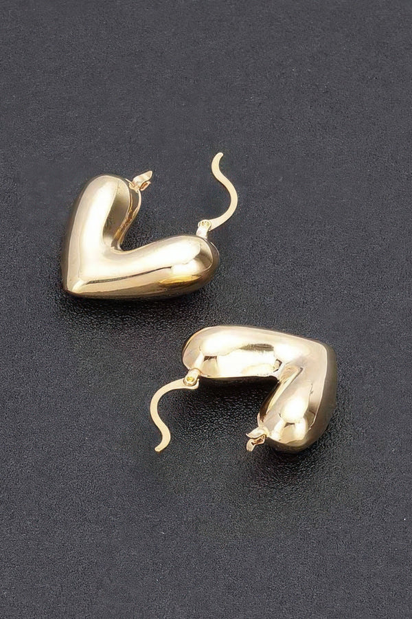 Metal Heart Earrings - | SmartBuyApparel