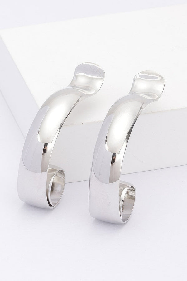 Metal Hoop Earrings - | SmartBuyApparel