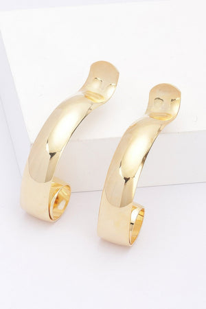 Metal Hoop Earrings - | SmartBuyApparel