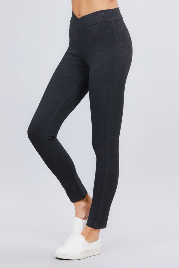 Mid - Rise Ponte Pants - Women's Pants - SmartBuyApparel