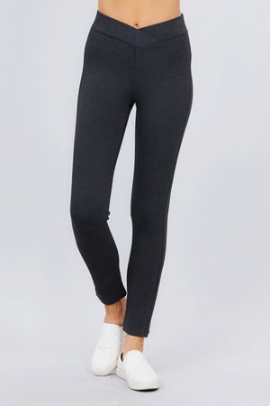 Mid - Rise Ponte Pants - Women's Pants - SmartBuyApparel