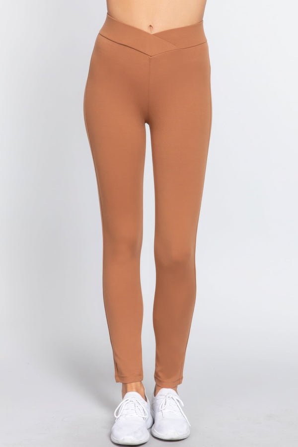 Mid - Rise Ponte Pants - Women's Pants - SmartBuyApparel