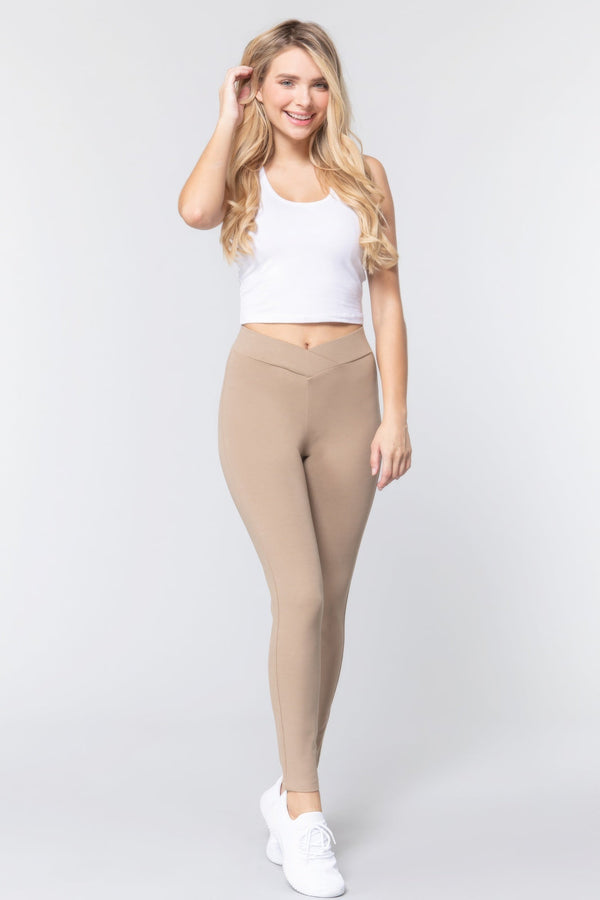 Mid - Rise Ponte Pants - Women's Pants - SmartBuyApparel