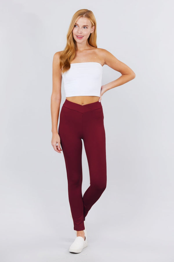 Mid - Rise Ponte Pants - Women's Pants - SmartBuyApparel