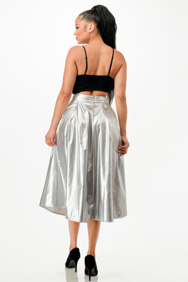 Midi Skirt With Pockets - Skirt - SmartBuyApparel