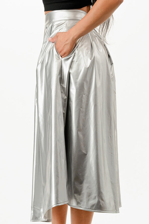 Midi Skirt With Pockets - Skirt - SmartBuyApparel