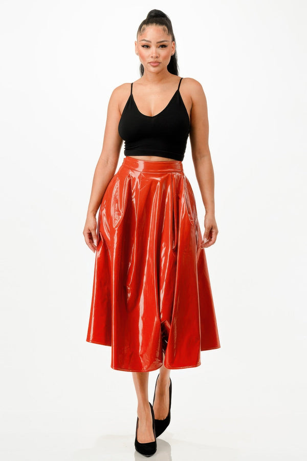 Midi Skirt With Pockets - Skirt - SmartBuyApparel