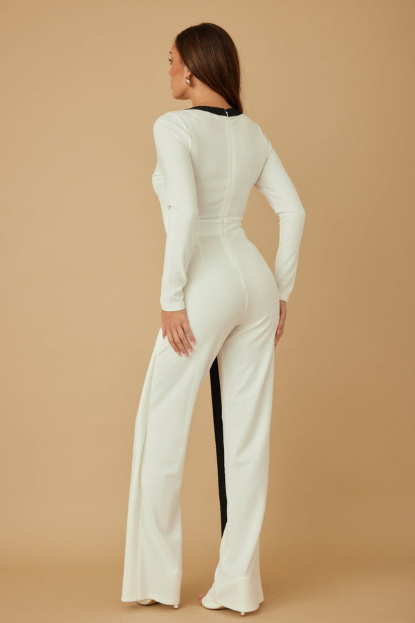 Mirror Stone Long Layer Jumpsuit - Jumpsuit - SmartBuyApparel
