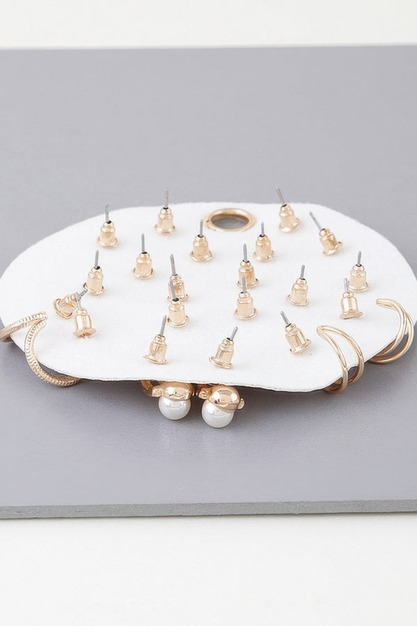 Multi Charms Stud Earrings Set - | SmartBuyApparel