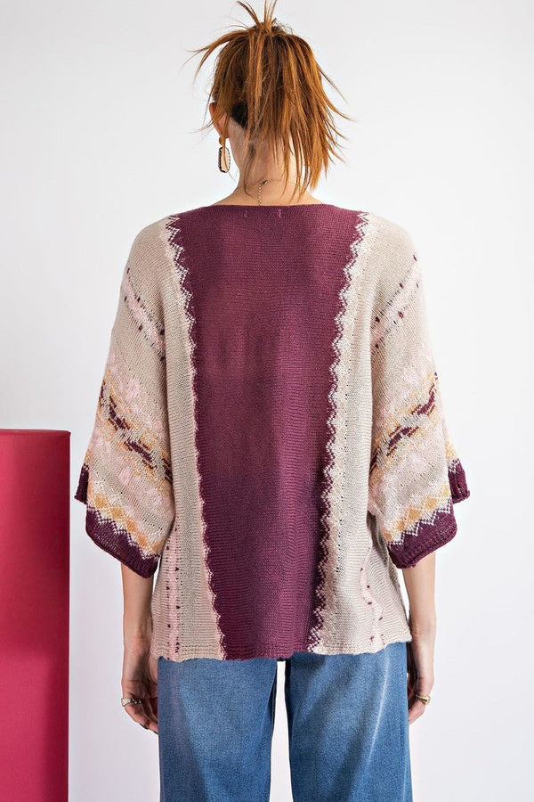 Multi - Color Thread Sweater - Women's sweater - SmartBuyApparel