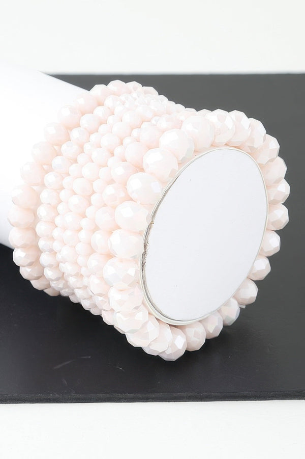 Multi Crystal Beaded Bracelet - | SmartBuyApparel