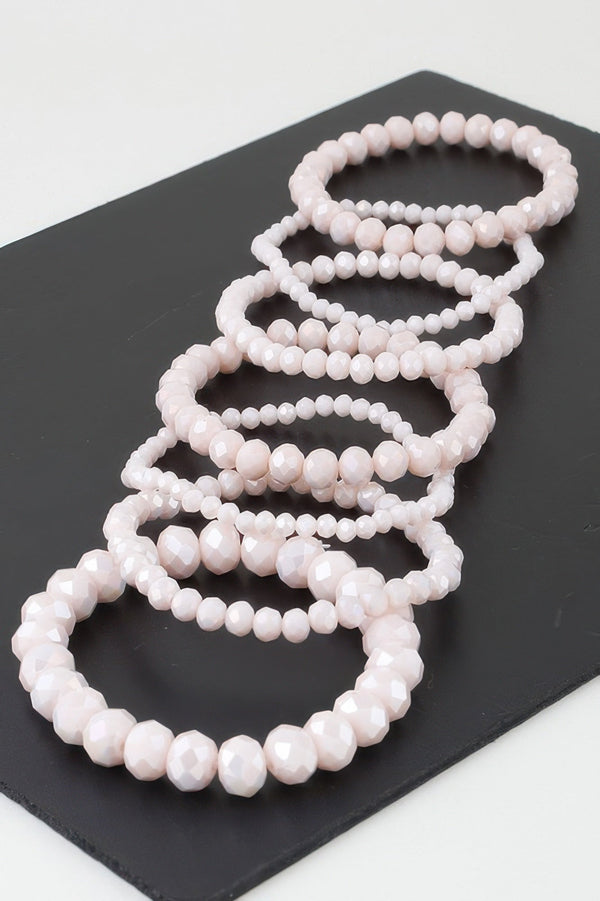 Multi Crystal Beaded Bracelet - | SmartBuyApparel