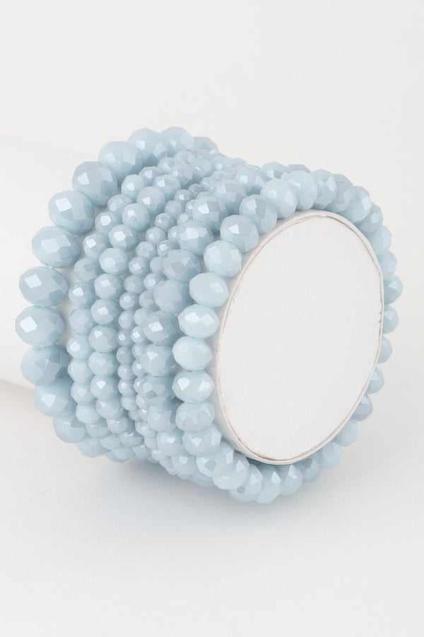 Multi Crystal Beaded Bracelet - | SmartBuyApparel