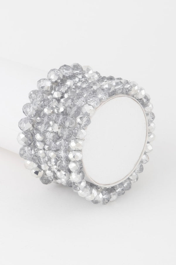 Multi Crystal Beaded Bracelet - | SmartBuyApparel