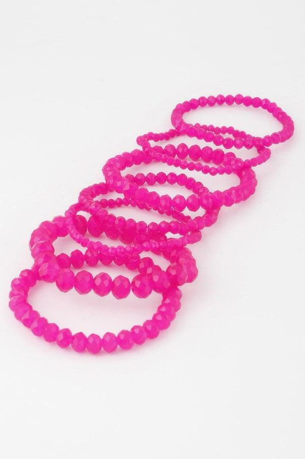 Multi Crystal Beaded Bracelet - | SmartBuyApparel