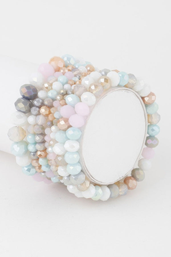 Multi Crystal Beaded Bracelet - | SmartBuyApparel