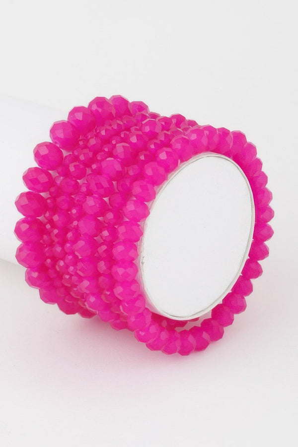 Multi Crystal Beaded Bracelet - | SmartBuyApparel