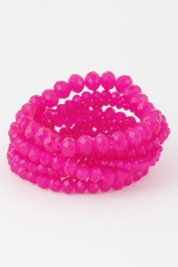Multi Crystal Beaded Bracelet - | SmartBuyApparel