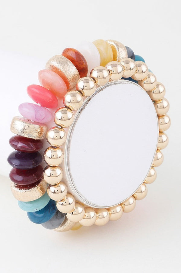 Multi Marble Beaded Bracelet - | SmartBuyApparel