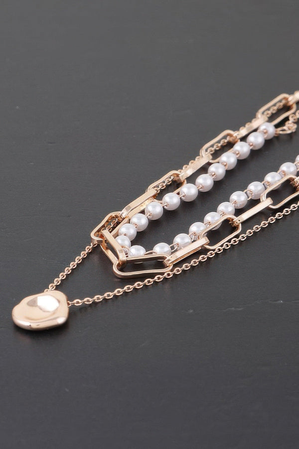 Multi Pendant Link Chain Necklace - | SmartBuyApparel