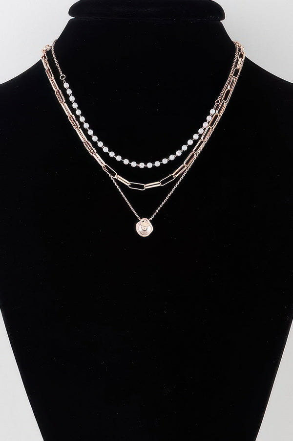 Multi Pendant Link Chain Necklace - | SmartBuyApparel