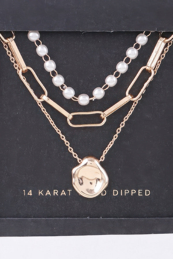 Multi Pendant Link Chain Necklace - | SmartBuyApparel