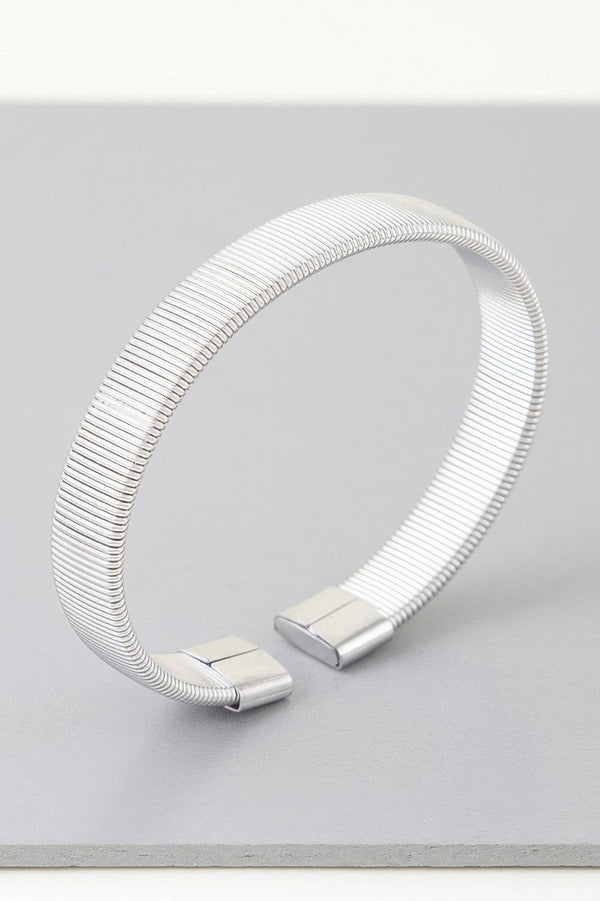 Multi Ribbed Cuff Bracelet - | SmartBuyApparel