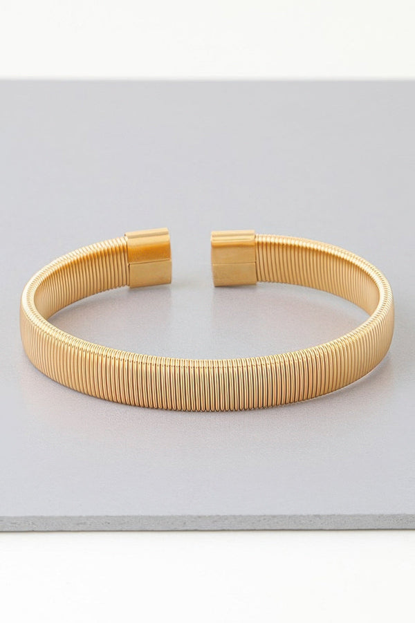 Multi Ribbed Cuff Bracelet - | SmartBuyApparel