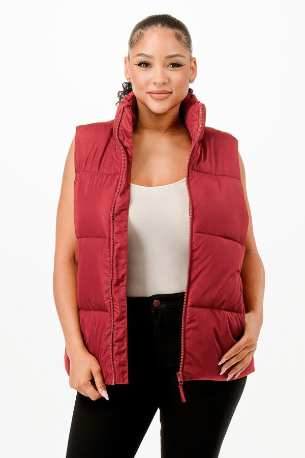 Oversized Puffer Vest - | SmartBuyApparel