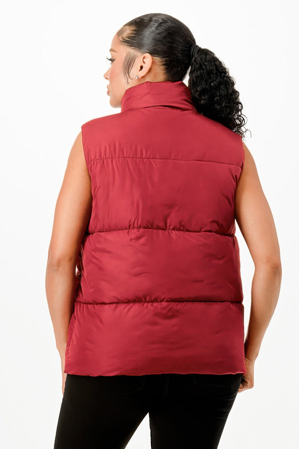 Oversized Puffer Vest - | SmartBuyApparel