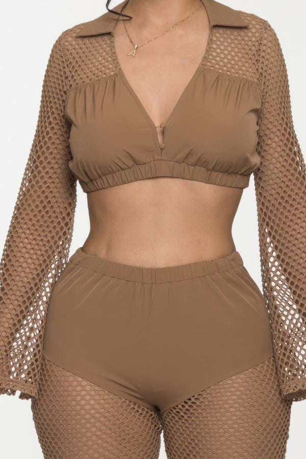 Party Shimmer Cover - Up Set - Women's set - SmartBuyApparel