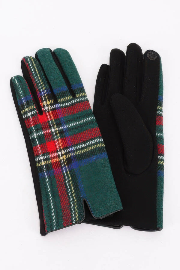 Plaid Pattern Gloves - Women's gloves - SmartBuyApparel